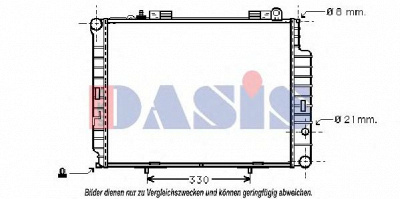 AKS DASIS 122580n -  Радиатор, охлаждение двигателя